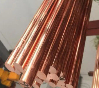 Superficie pulida 99,9% de cobre rojo Diámetro 10-50 mm C11000 barras de cobre sólido para la construcción