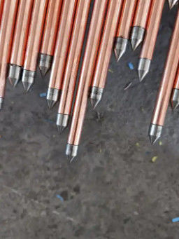 Alta conductividad de la barra de tierra de cobre 0.1-50 mm o tamaño personalizado para el sistema de tierra