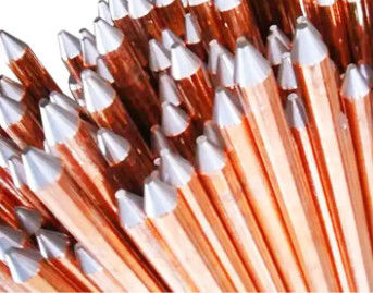 Alta conductividad de la barra de tierra de cobre 0.1-50 mm o tamaño personalizado para el sistema de tierra